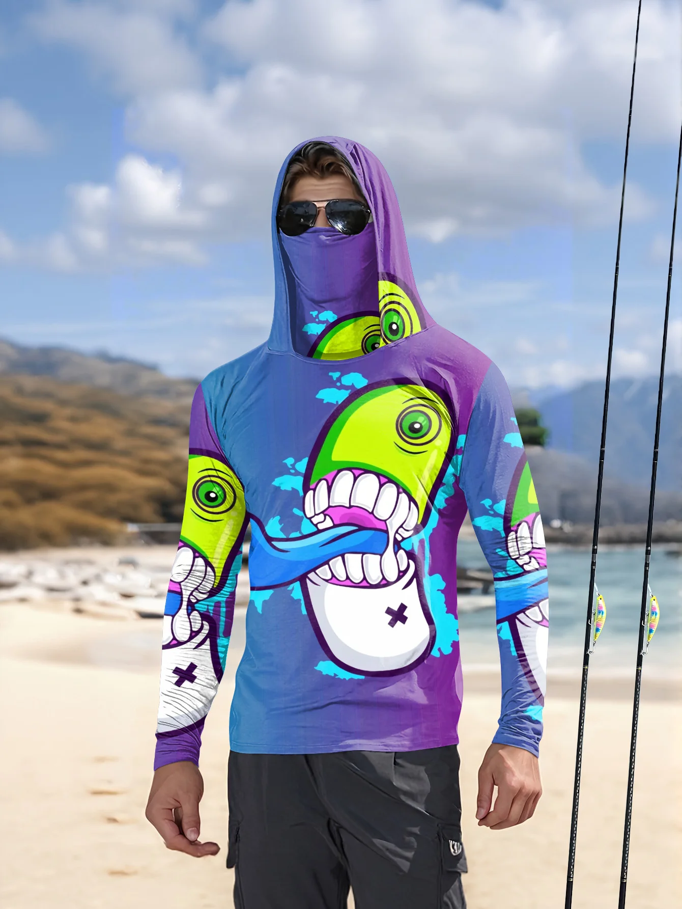 Men Cartoon Monster Graffiti F - Monstera review and price