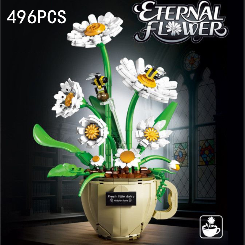 MOC Coffee Cup Flower Building - Terracotta Pot review and price