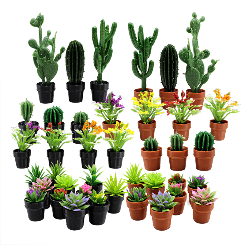 8Pcs Miniature Plastic Potted  - Succulent Set review and price